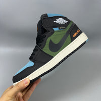 High Top Sneakers, Black Colorway, Lace Up Design, Casual Gift for Sneaker Fans
