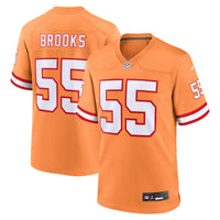 Tampa Bay Buccaneers Derrick Brooks Orange Throwback Game Jersey
