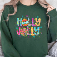 Retro Colorful Ornament Crewneck, Holly Jolly Christmas Sweatshirt, Vintage Holiday Aesthetic Pullover, Comfy Xmas Sweater, Christmas Present