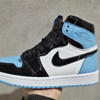 Sneakers, Black White Blue Colorway, Lace Up Design, Casual Gift for Sneaker Fans
