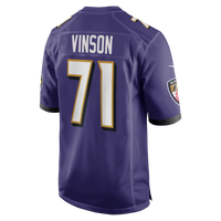 Baltimore Ravens Carson Vinson Purple Team Game Jersey