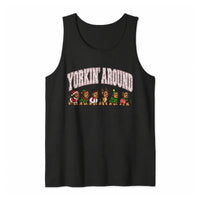 Christmas Yorkie Dog Tank, Yorkin Around Yorkie Tank Top, Humorous Yorkshire Terrier Holiday Tank, Adorable Dog Mom Present, Christmas Tank Top