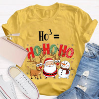 Humorous Ho Ho Ho Math Pun Shirt, Ho Cubed Math Teacher Christmas T-Shirt, Holiday Math Teacher Tee, Christmas Math Equation Shirt, Math Present