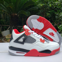 Sneakers, White Black Red Colorway, Lace Up Design, Casual Gift for Sneaker Fans