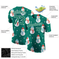 Holiday Graphic Athletic Shirt, Custom Christmas Performance T-Shirt, Personalized Name Number Workout Shirt, Sportswear Gym T-Shirt