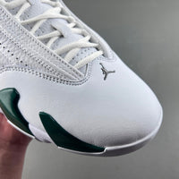 Retro Low Top Sneakers, White Green Colorway, Lace Up Design, Casual Gift for Sneaker Fans