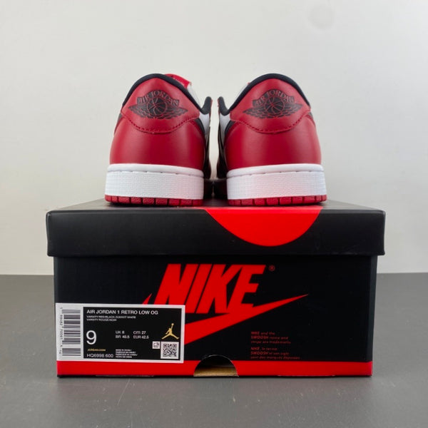 Low Top Sneakers, White Red Colorway, Lace Up Design, Casual Gift for Sneaker Fans