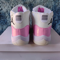 Low Top Sneakers, White Pink Colorway, Lace Up Design, Casual Gift for Sneaker Fans