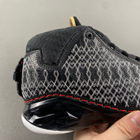 Low Top Sneakers, Black Red Colorway, Lace Up Design, Casual Gift for Sneaker Fans