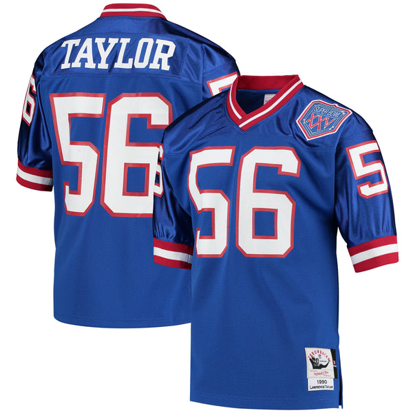 New York Giants 1990 Lawrence Taylor Royal Authentic Throwback Retired Player Jersey