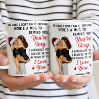 You Are Sexy I Love You Ceramic Cup, Personalized Couple Coffee Mug, Humorous Romantic Drinkware, Adorable Christmas Present for Boyfriend Girlfriend