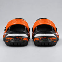 TEX Burnt Orange - Longhorn Mark on Graphite Clogs