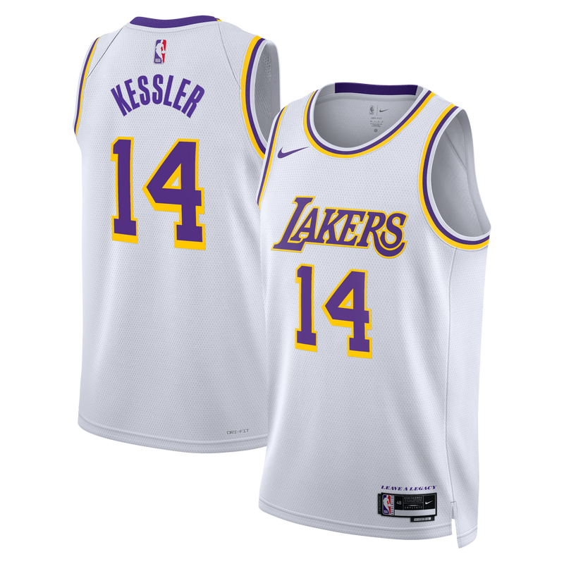 Los Angeles Lakers Association Edition Edition Swingman Jersey - White - Walker Kessler