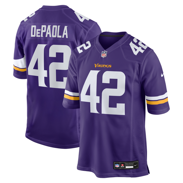 Minnesota Vikings Andrew DePaola Purple Game Jersey