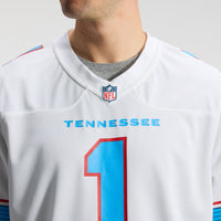Tennessee Titans Cameron Ward White Game Jersey