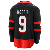 Ottawa Senators Josh Norris Black Home Breakaway Jersey
