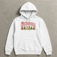 Goldendoodle Santa Hoodie, Reindoodle Christmas Dog Hoodie, Retro Collegiate Reindeer Dog Hoodie, Humorous Christmas Dog Lover Sweatshirt