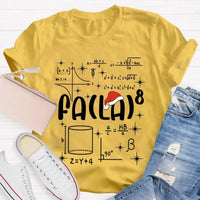 Fa La La Holiday Graphic Tee, Math Teacher Christmas T-Shirt, Humorous Math Equation Christmas Shirt, Winter Educator Present