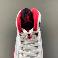 High Top Sneakers, White Black Red Colorway, Lace Up Design, Casual Gift for Sneaker Fans