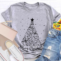 Sheet Music Holiday Tree T-Shirt, Music Teacher Christmas Shirt, Musical Notes Graphic Tee, Choir Director Christmas Present Shirt