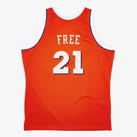 Cleveland Cavaliers World B. Free 1984 Dark Authentic Jersey - Orange