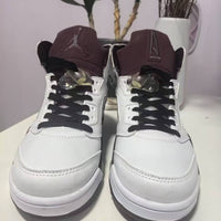 High Top Sneakers, White Gray Colorway, Lace Up Design, Casual Gift for Sneaker Fans