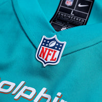 Miami Dolphins Kenneth Grant Aqua Team Game Jersey