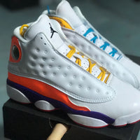 Sneakers, White Orange Colorway, Mismatched Colorway, Lace Up Design, Casual Gift for Sneaker Fans