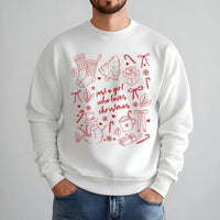 Adorable Holiday Crewneck, Just A Girl Who Loves Christmas Sweatshirt, Festive Winter Sweatshirt, Comfy Christmas Party Pullover Present
