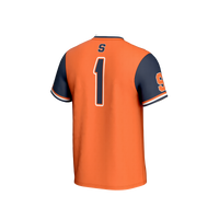 #1 Syracuse Orange Lightweight Collegiate Softball Fashion Jersey - Orange