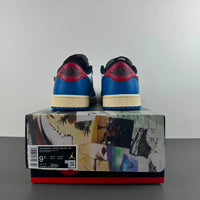 Low Top Sneakers, Blue White Yellow Colorway, Lace Up Design, Casual Gift for Sneaker Fans