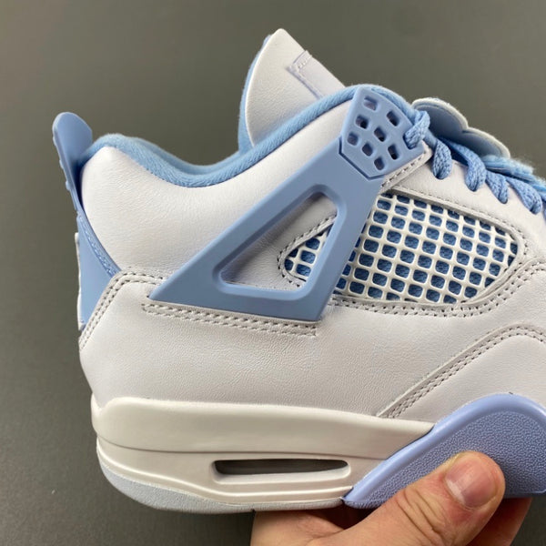 Low Top Sneakers, White Blue Colorway, Lace Up Design, Casual Gift for Sneaker Fans