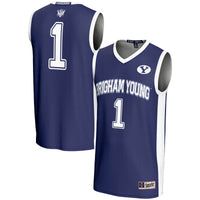 #1 BYU Cougars Lightweight Basketball Jersey - Navy