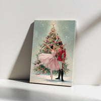 Vintage Nutcracker Soldier Canvas, Nutcracker Ballet Canvas Print, Ballerina Dance Canvas Wall Art, Holiday Christmas Decor, Dancer Present