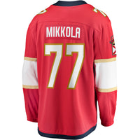 Florida Panthers Niko Mikkola Red Premier Breakaway Player Jersey