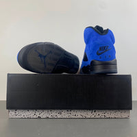 Retro Low Top Sneakers, Blue Black Colorway, Suede Footwear, Lace Up Design, Casual Gift for Sneaker Fans