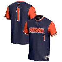 #1 Virginia Cavaliers Lightweight Softball Jersey - Navy
