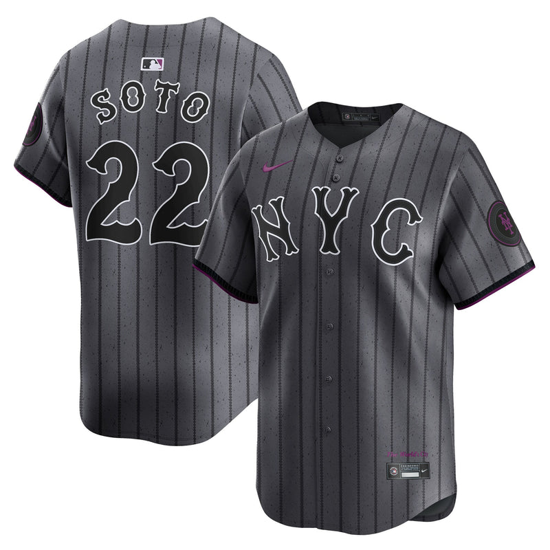 New York Mets Juan Soto Gray City Connect Limited Player Jersey