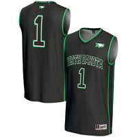 #1 North Dakota Lightweight Basketball Fashion Jersey - Black