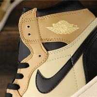 Sneakers, Beige Black Colorway, Lace Up Design, Casual Gift for Sneaker Fans