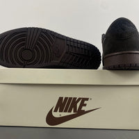 Low Top Sneakers, Black Brown Colorway, Lace Up Design, Casual Gift for Sneaker Fans