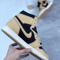 Sneakers, Black Beige Colorway, Lace Up Design, Casual Gift for Sneaker Fans