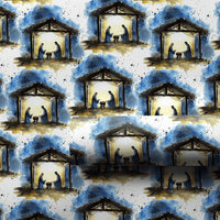 Holy Family Holiday Gift Wrap, Nativity Scene Christmas Wrapping Paper, Watercolor Religious Wrapping Paper, Christian Present Paper Roll