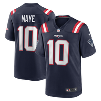 New England Patriots Drake Maye Navy Player Game Jersey