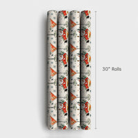 Cheerful Christmas Cocktail Gift Wrap, Humorous Santa Martini Wrapping Paper, Humorous Holiday Wrapping Paper, Secret Santa Gift Wrap Roll