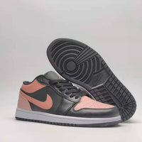 Low Top Sneakers, Black Pink Colorway, Lace Up Design, Casual Gift for Sneaker Fans
