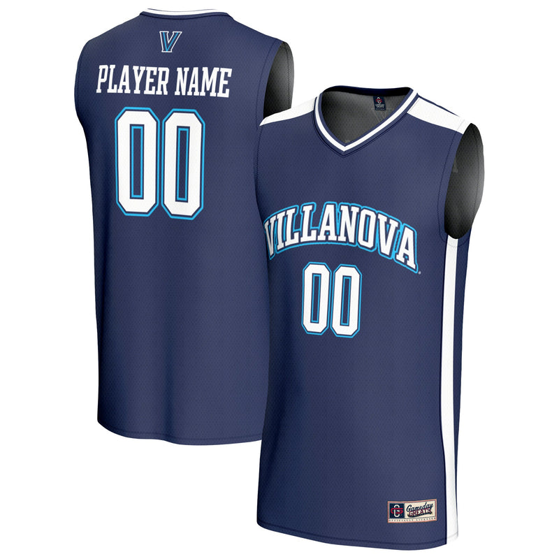 Villanova Wildcats Lightweight Collegiate Basketball NIL Pick-A-Player Fashion Jersey - Navy