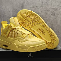 Mid Top Sneakers, Yellow Colorway, Lace Up Design, Casual Gift for Sneaker Fans