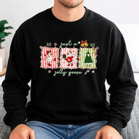 Festive Duck Holiday Sweatshirt, Jolly Goose Christmas Sweatshirt, Adorable Xmas Goose Crewneck, Ugly Christmas Sweater Sweatshirt, Winter Present