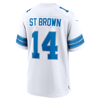 Detroit Lions Amon-Ra St. Brown White Game Jersey